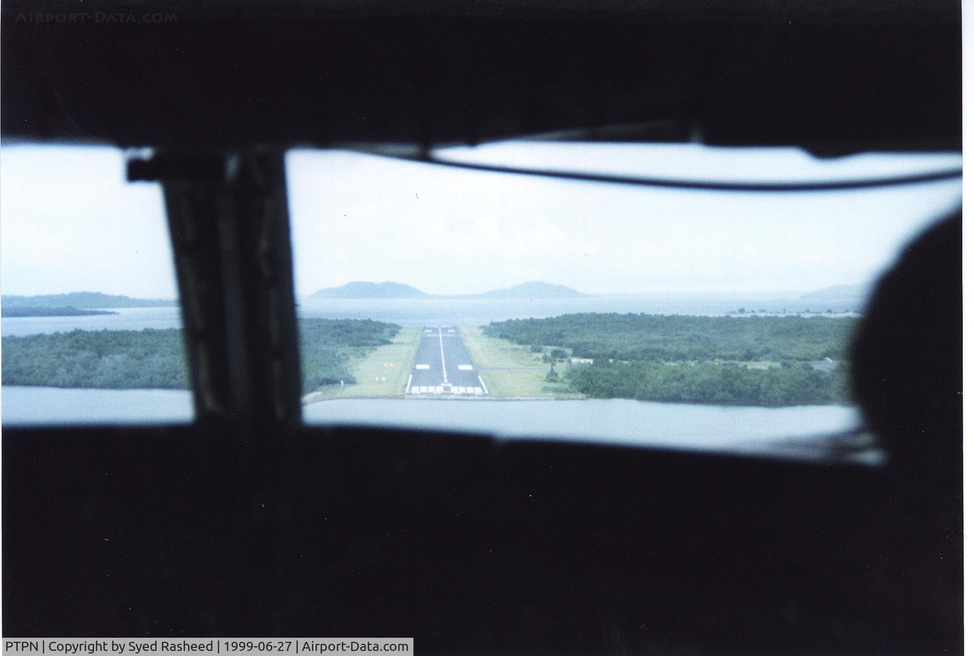 Pohnpei International Airport, Pohnpei Micronesia (PTPN) - On finals to land at Pohnpei Int'l