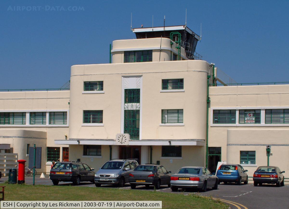 Sharurah Domestic Airport, Sharurah (also known as Sharorah) Saudi Arabia (ESH) - Shoreham Control Tower and Main Entrance