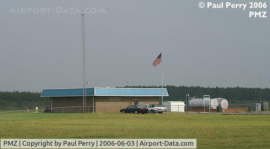 Plymouth Municipal Airport (PMZ) - The main (and only, other than hangars) building at Plymouth Municipal
