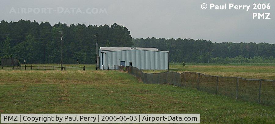 Plymouth Municipal Airport (PMZ) - And here are those hangars, seen from the Main Building