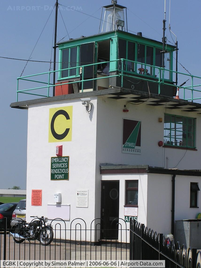 Sywell Aerodrome Airport, Northampton, England United Kingdom (EGBK) - The Air Traffic Control tower at Northampton
