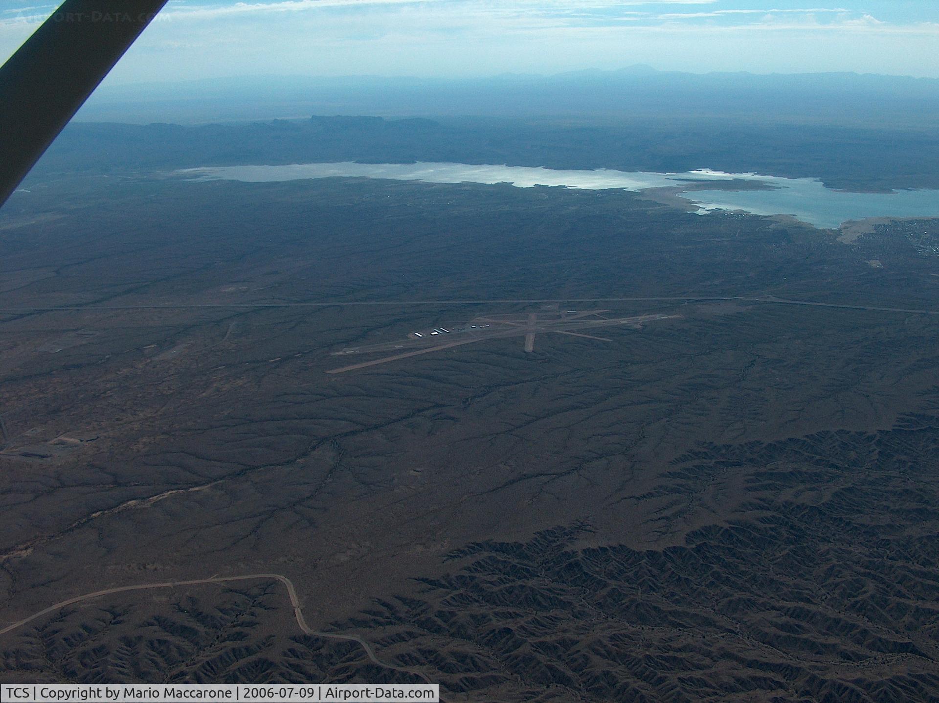Truth Or Consequences Municipal Airport (TCS) - Taken from 10000ft msl