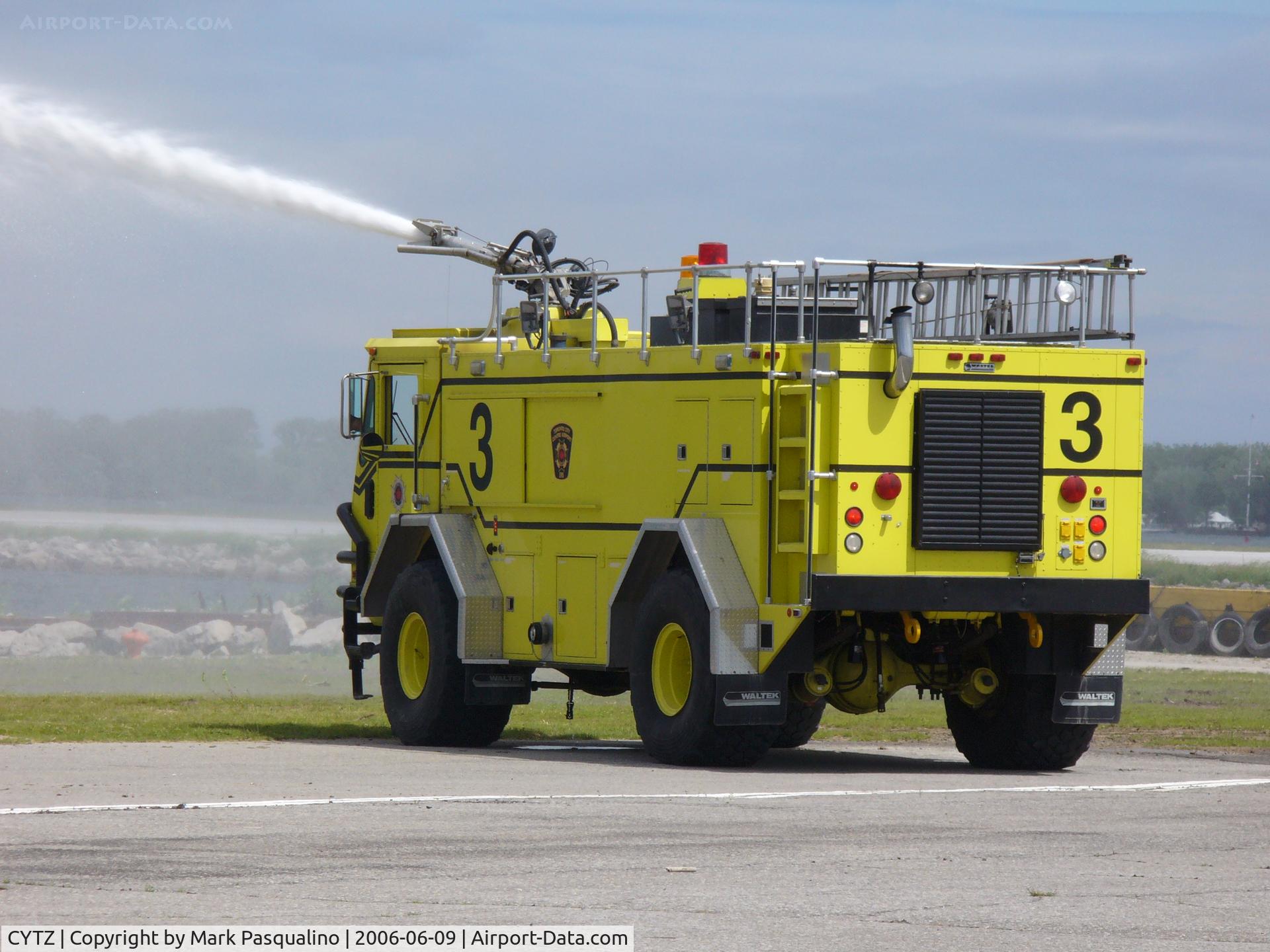 Toronto City Centre Airport, Toronto, Ontario Canada (CYTZ) - Fire Truck used for geese and seagull control