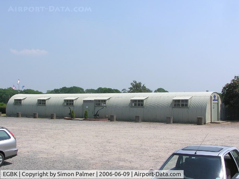 Sywell Aerodrome Airport, Northampton, England United Kingdom (EGBK) - Museum building at Sywell