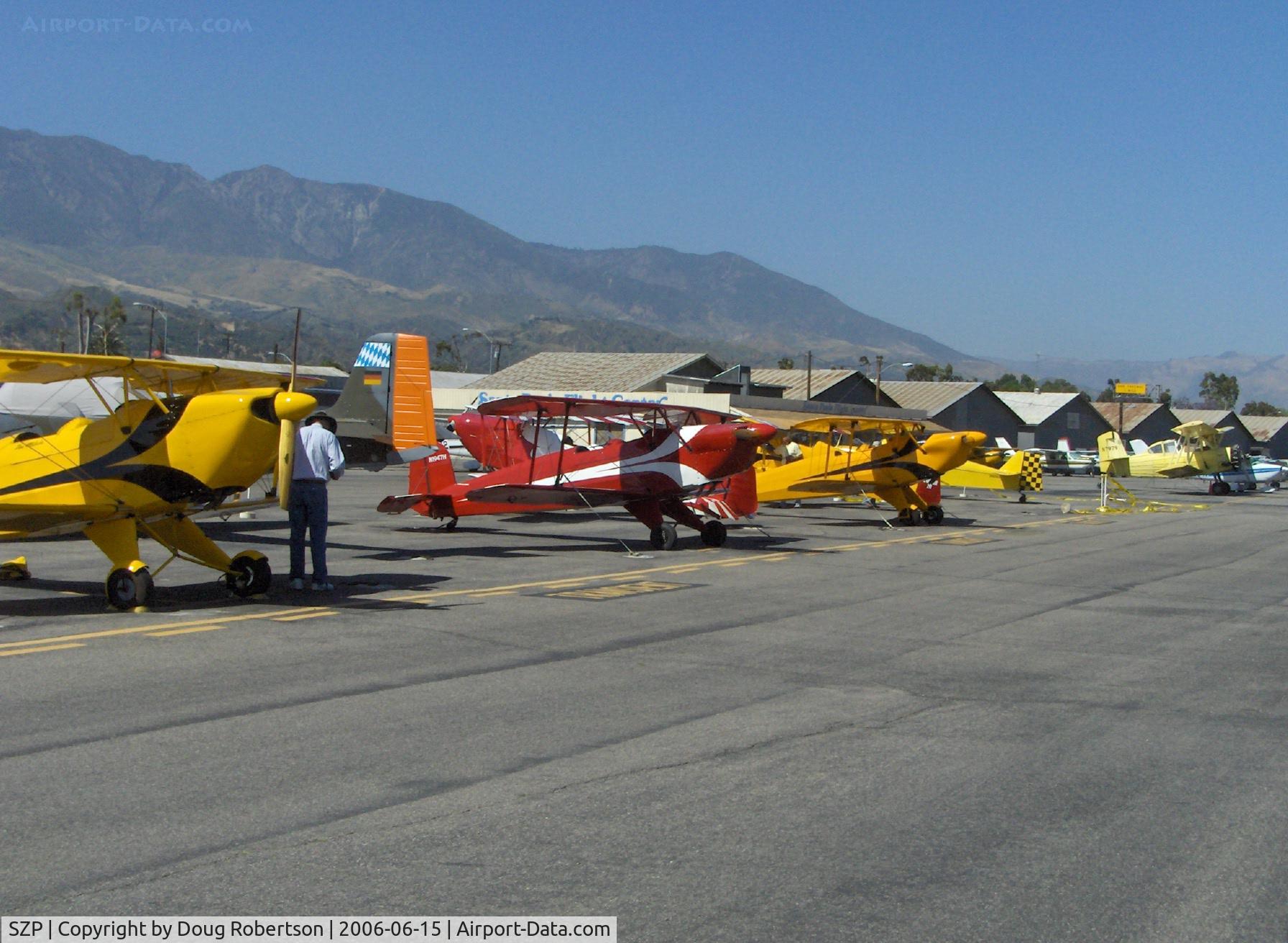 Santa Paula Airport (SZP) - 2006 National Bucker Annual Fly-in, some of the early arrivals
