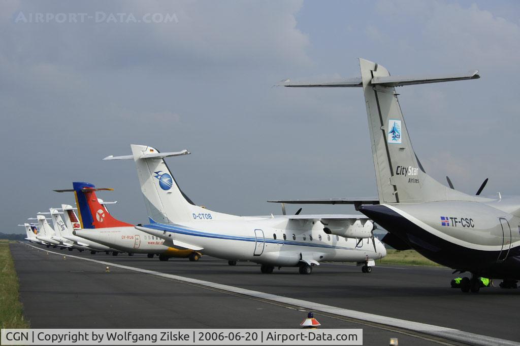 Cologne Bonn Airport, Cologne/Bonn Germany (CGN) - FIFA 2006 visitors on closed r/w 14R