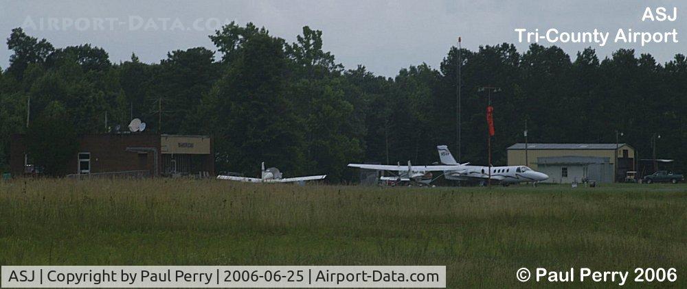 Tri-county Airport (ASJ) - The Citation is out, and Henry is prepping for a flight