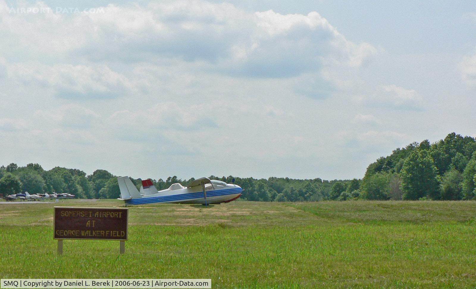 Somerset Airport (SMQ) - The grass strip is home to sailplanes and other more older aircraft.