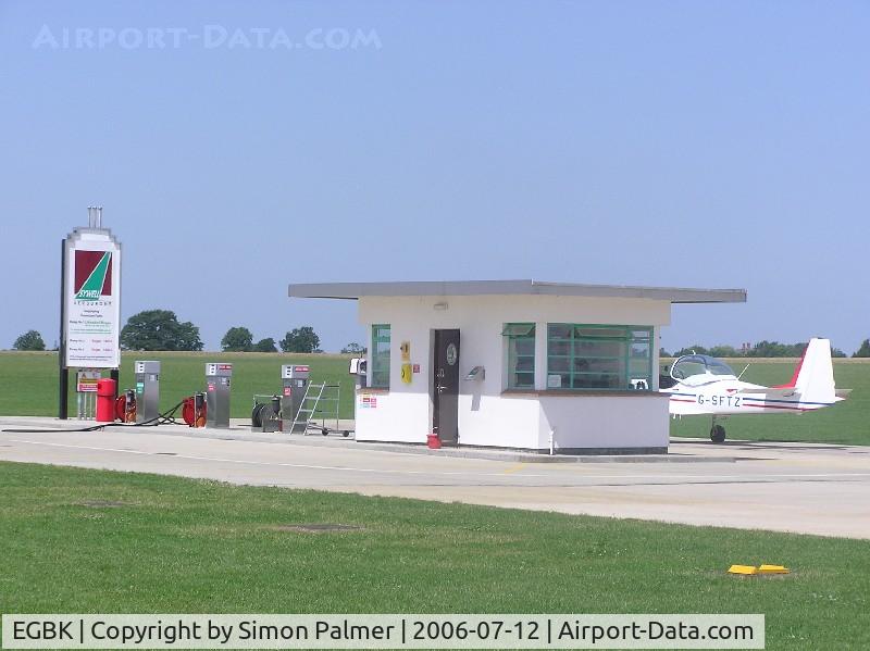 Sywell Aerodrome Airport, Northampton, England United Kingdom (EGBK) - Fuel pumps at Sywell, Firefly G-SFTZ filling up
