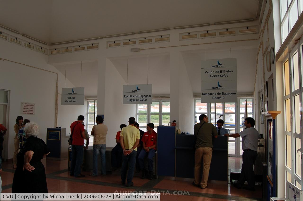 Corvo Airport, Corvo Island Portugal (CVU) - Inside the tiny 