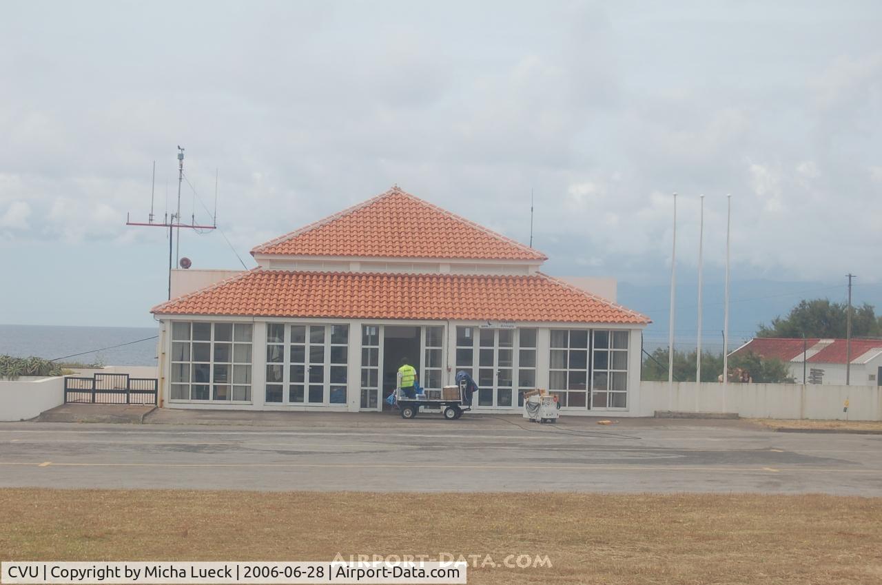 Corvo Airport, Corvo Island Portugal (CVU) - The tiny aiport building on the island of Corvu (airside)
