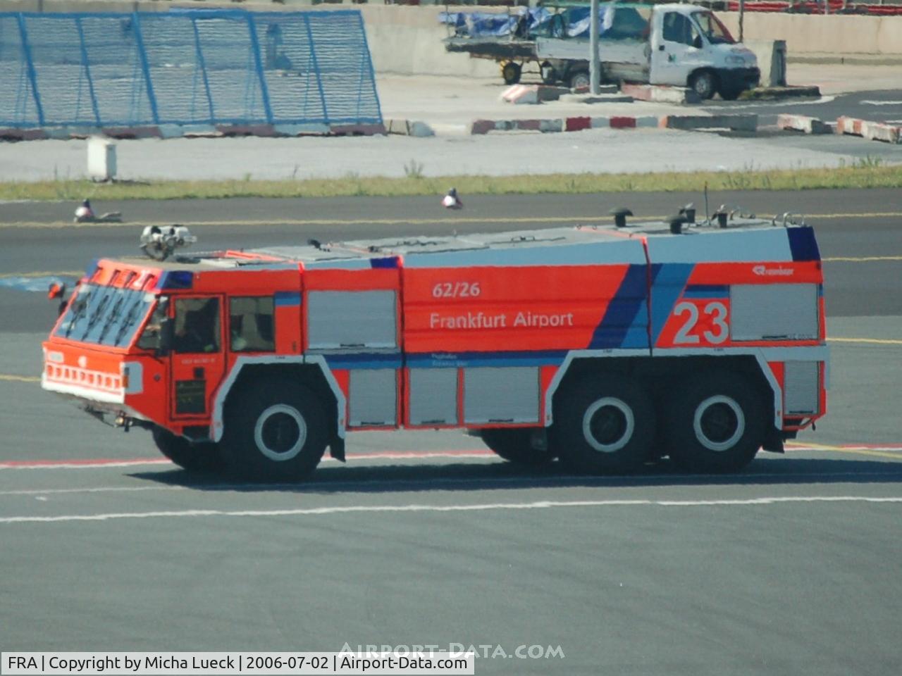 Frankfurt International Airport, Frankfurt am Main Germany (FRA) - Fire Truck 23 at Frankfurt Rhein/Main