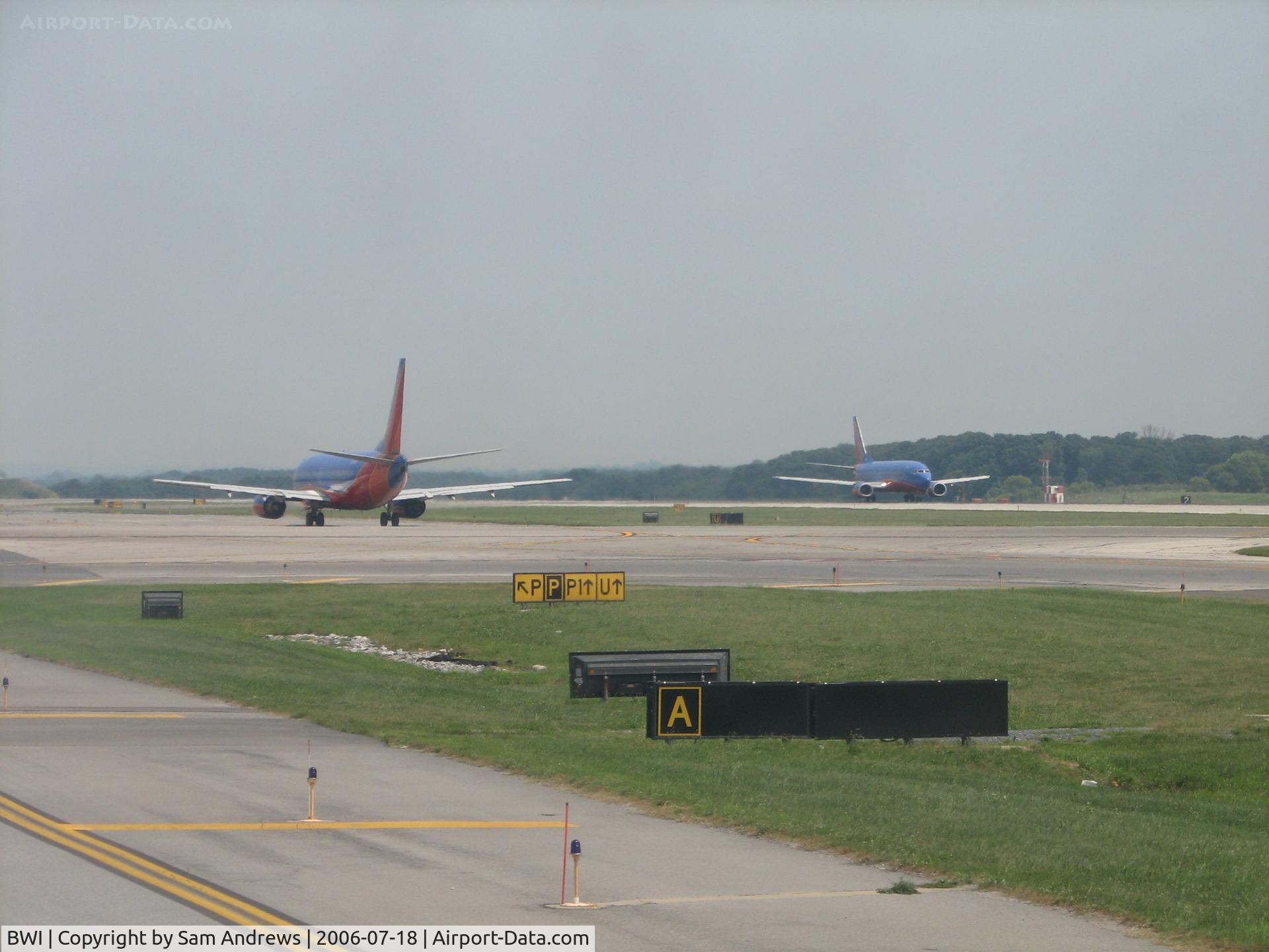 Baltimore/washington International Thurgood Marshal Airport (BWI) - One leaving and one coming.