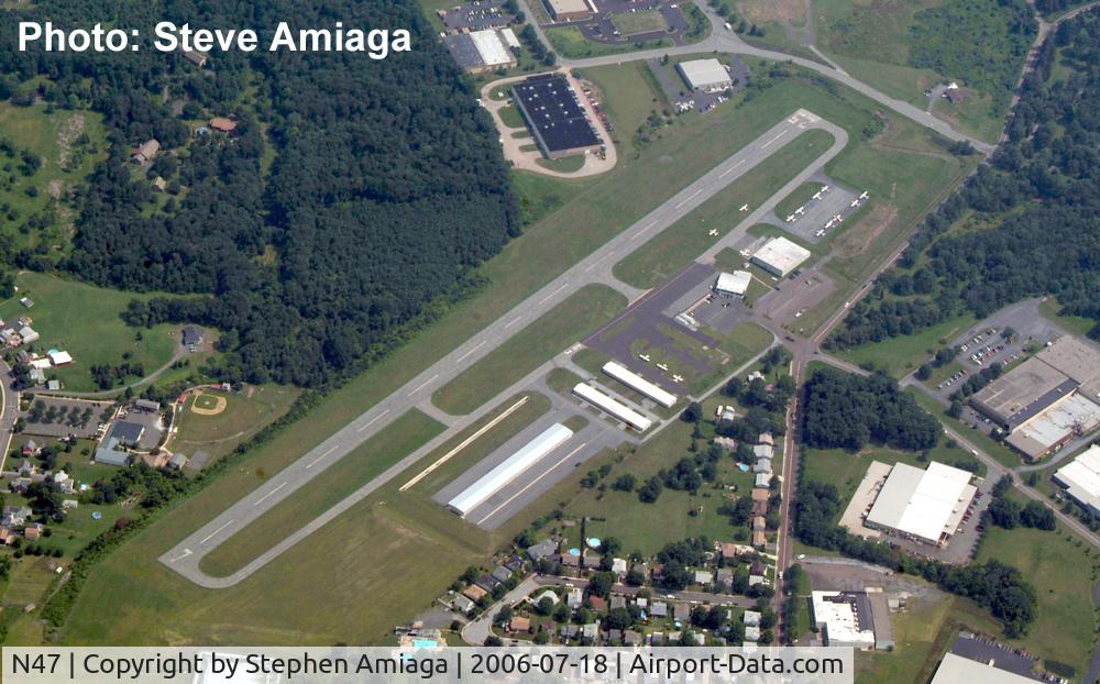 Pottstown Municipal Airport (N47) - Overview of this field from about 6000 MSL