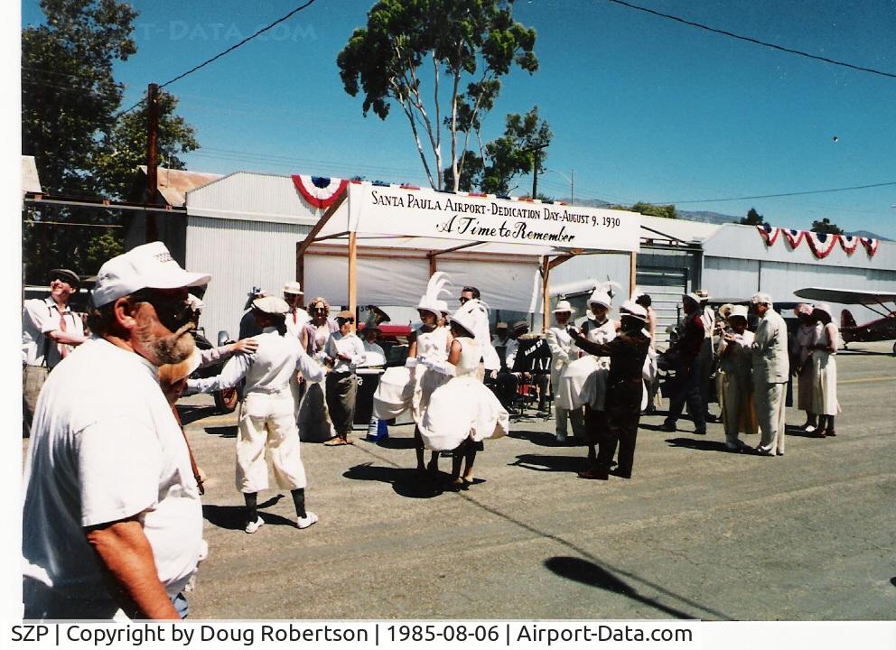 Santa Paula Airport (SZP) - SZP's 55th Anniversary Period Costume Dance-August 1985