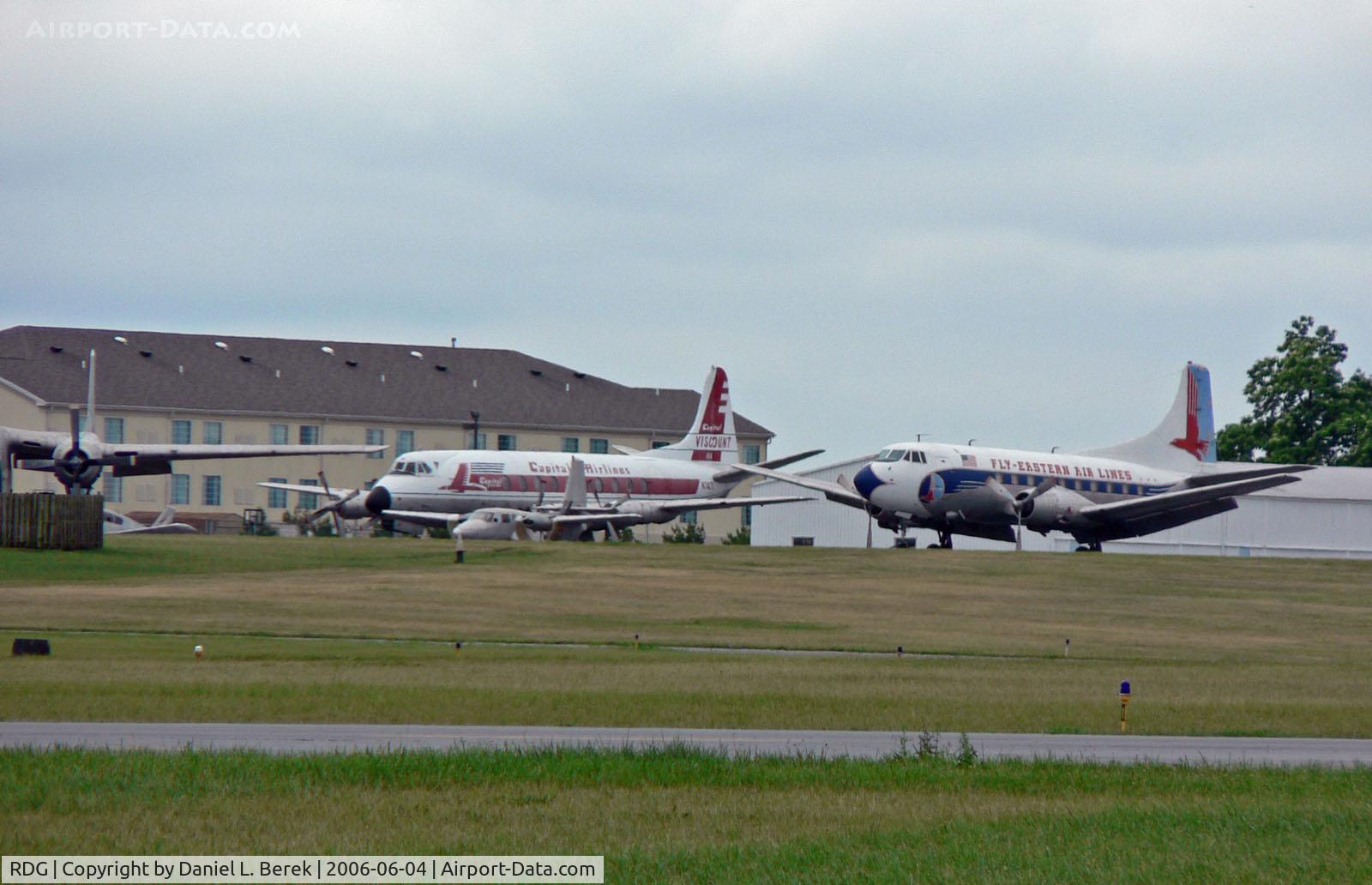 Reading Rgnl/carl A Spaatz Field Airport (RDG) - Upon landing on runway 13/31, one is greeted by classic aircraft of the Mid Atlantic Musuem, which is based here.