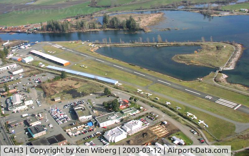 CAH3 Airport - This is Courtenay Airpark on Vancouver Island. Local flight in a Volmer-Jensen VJ-22 Sportsman and returning to home.