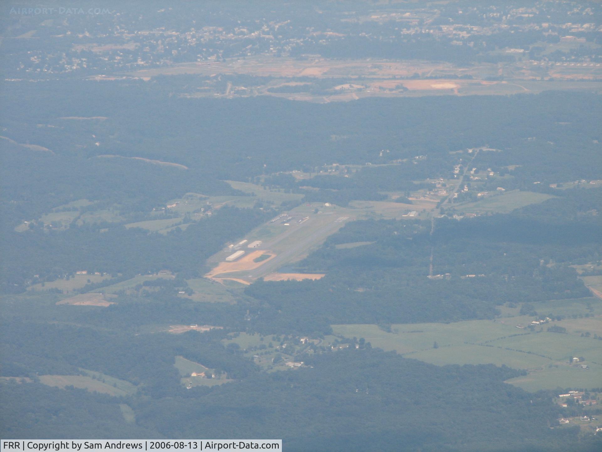 Front Royal-warren County Airport (FRR) - Front Royal as we sere climbing to 5500'