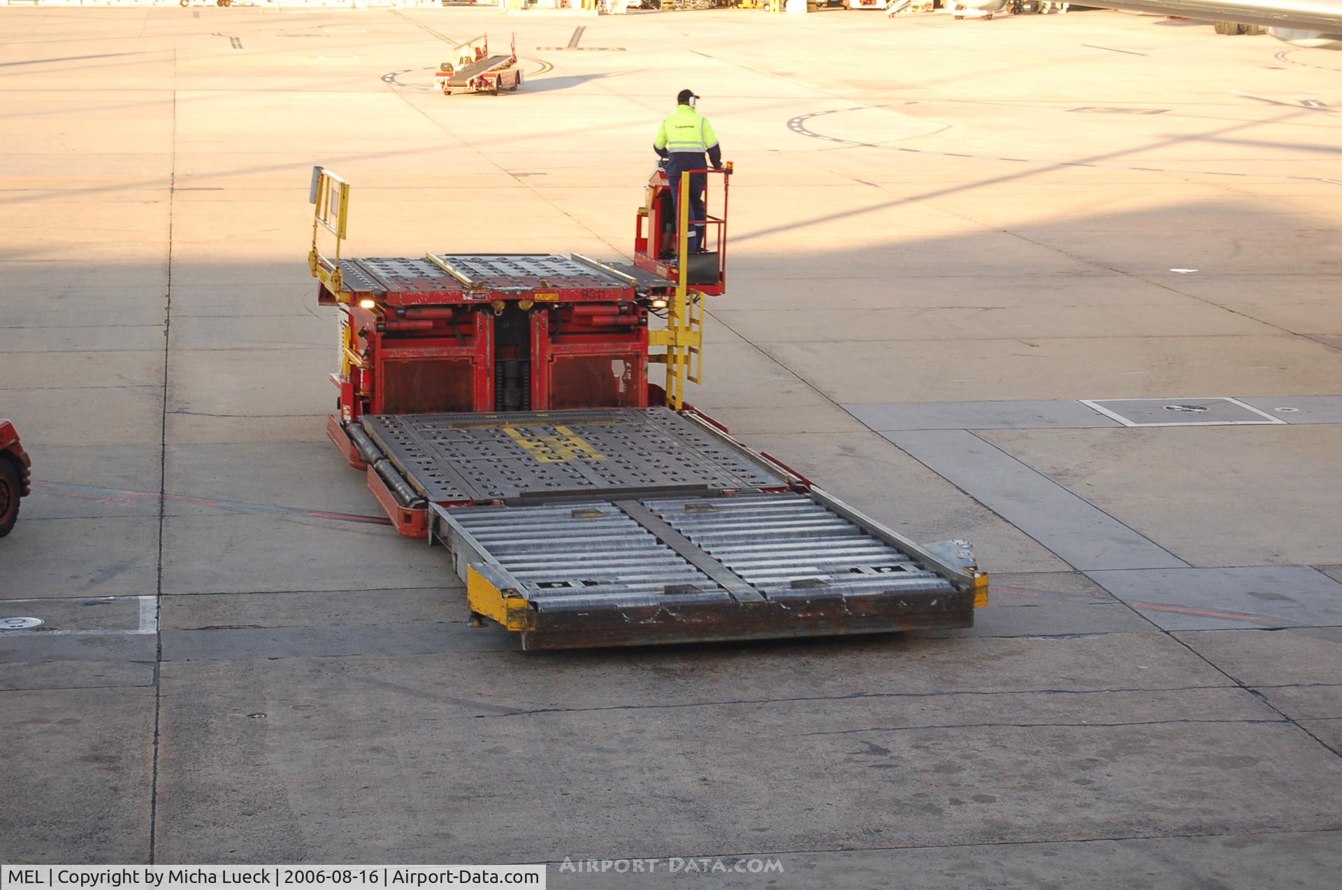 Melbourne International Airport, Tullamarine, Victoria Australia (MEL) - a quick drive to unload the next B767...