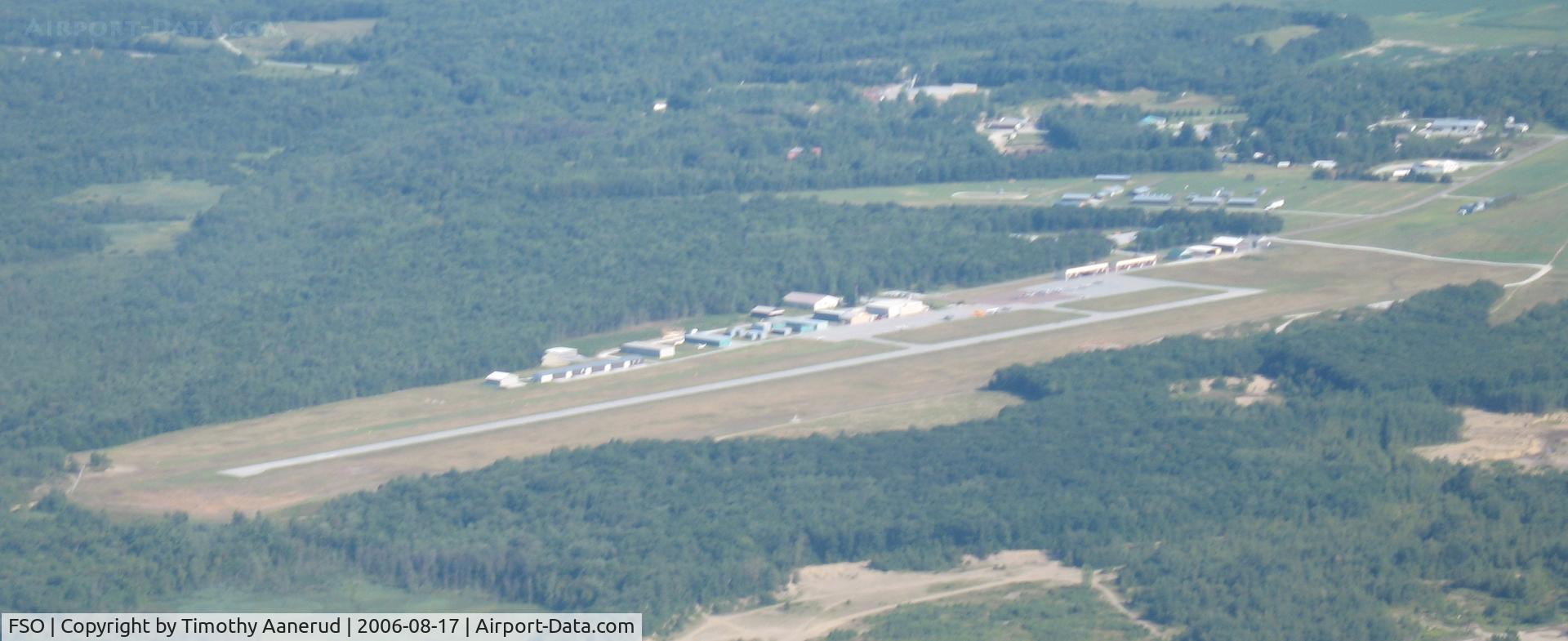 Franklin County State Airport (FSO) - Northwest of the airport looking southeast
