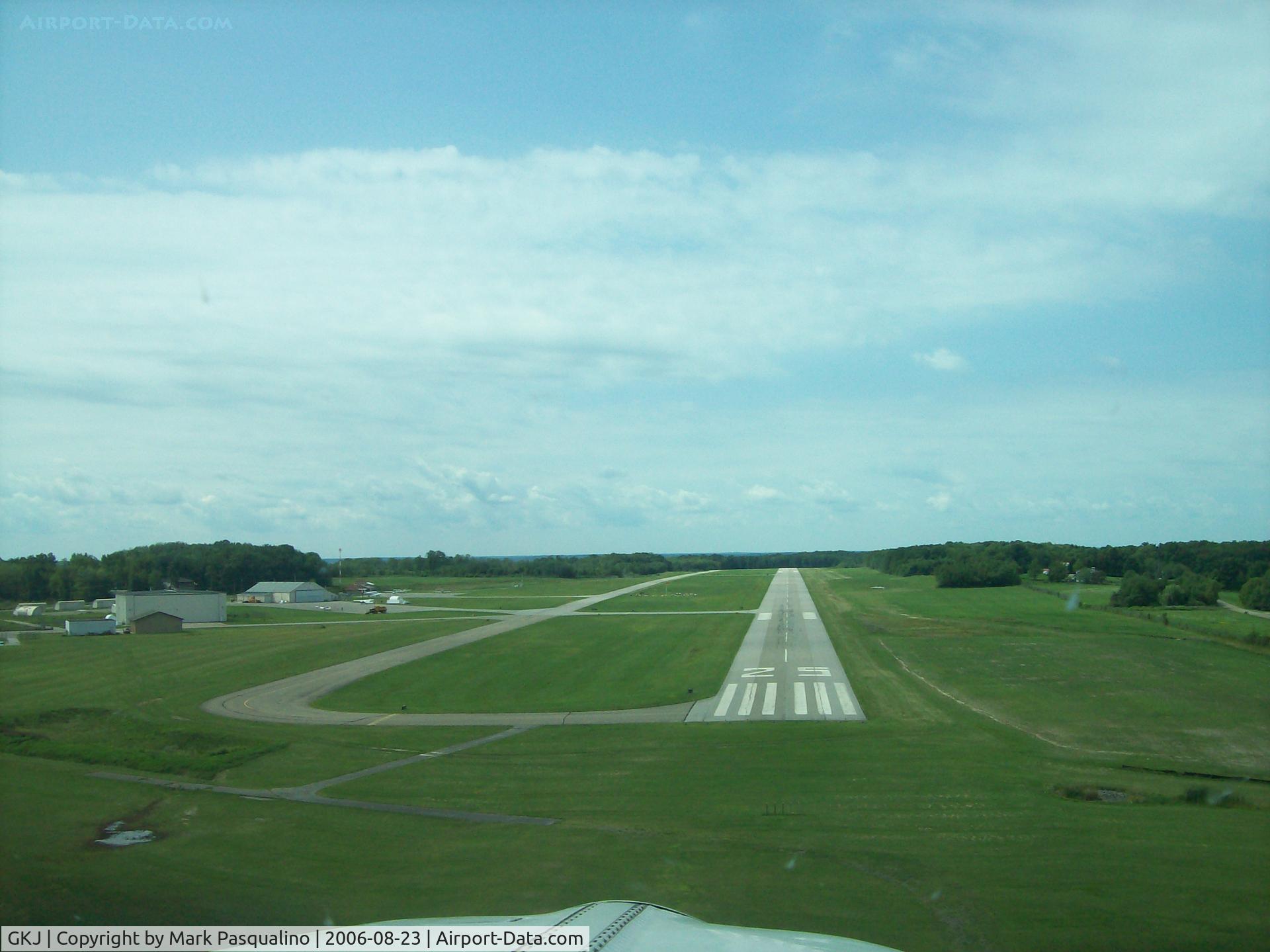 Port Meadville Airport (GKJ) - Final approach Runway 25  Port Meadville, PA