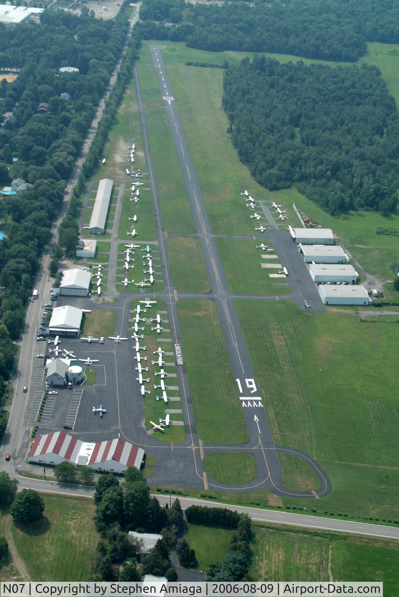 Lincoln Park Airport (N07) - Lincoln Park from about 1500 MSL