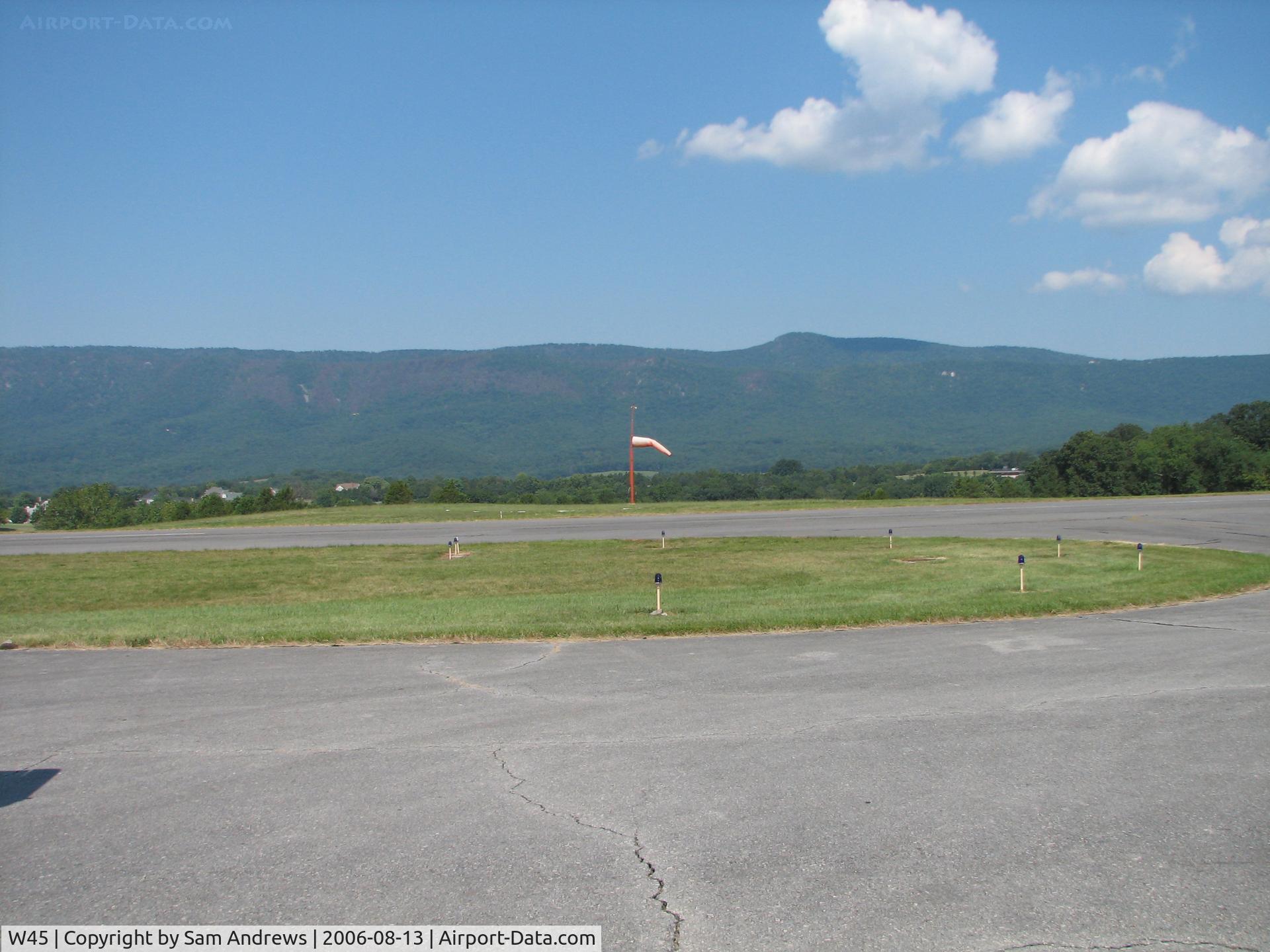 W45 Airport - The wind sock.  It's easy to find.