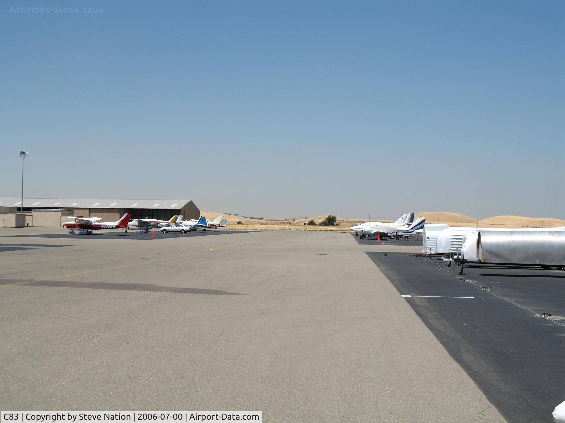 Byron Airport (C83) - Flight line at Byron Airport, CA located near the California Delta Region