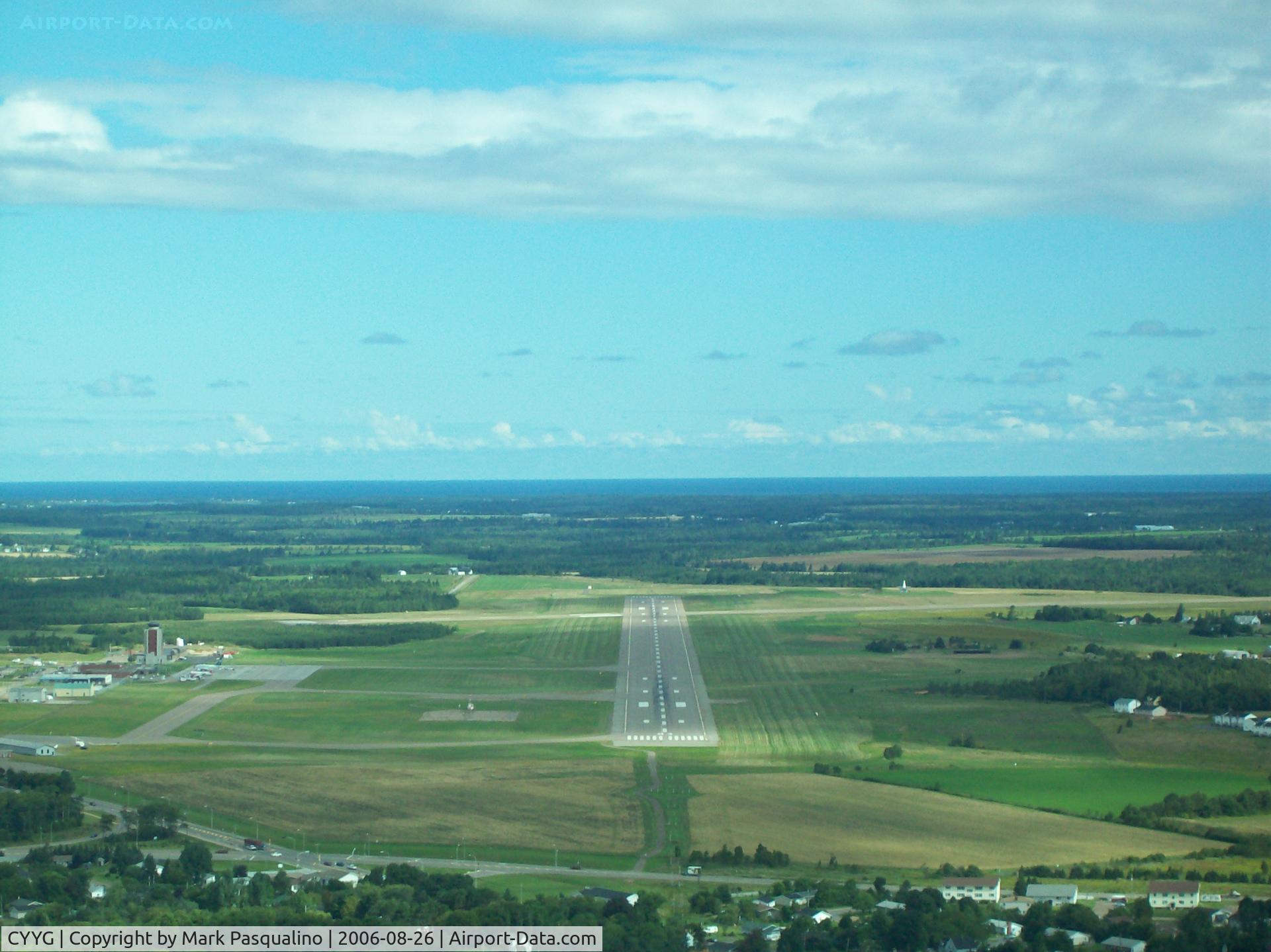 Charlottetown Airport, Charlottetown, Prince Edward Island Canada (CYYG) - Final Approach Runway 3