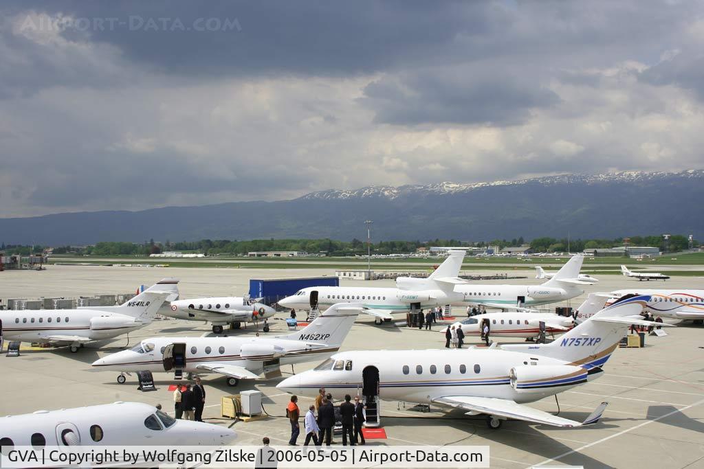 Geneva Cointrin International Airport, Geneva Switzerland (GVA) - EBACE 2006 Static Display