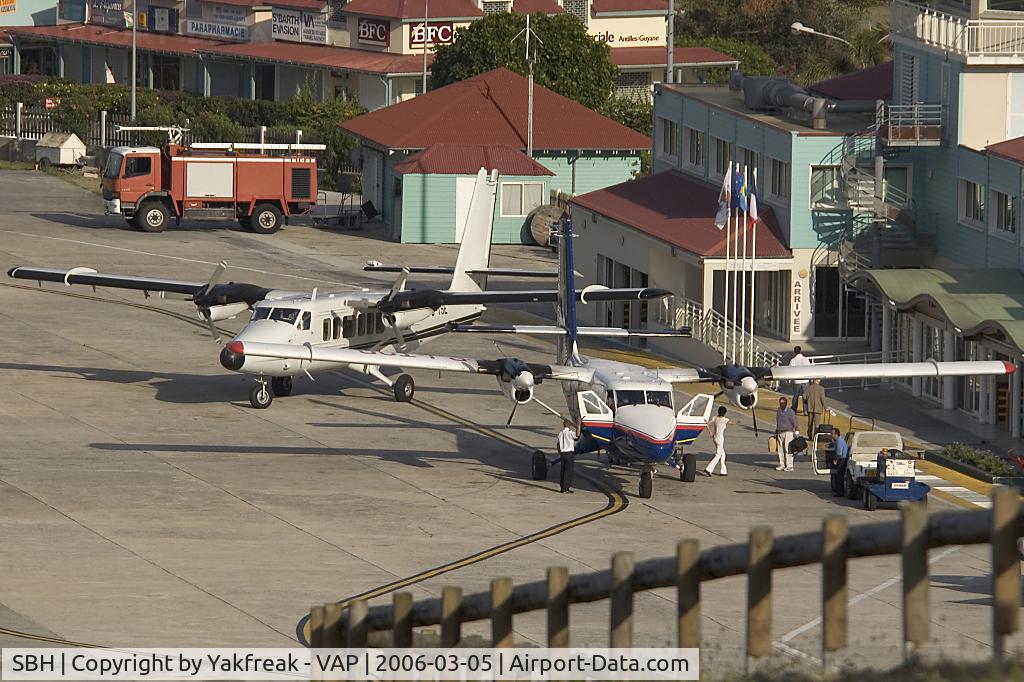 Gustaf III Airport, St. Jean, Saint Barthélemy Guadeloupe (SBH) - ramp overview