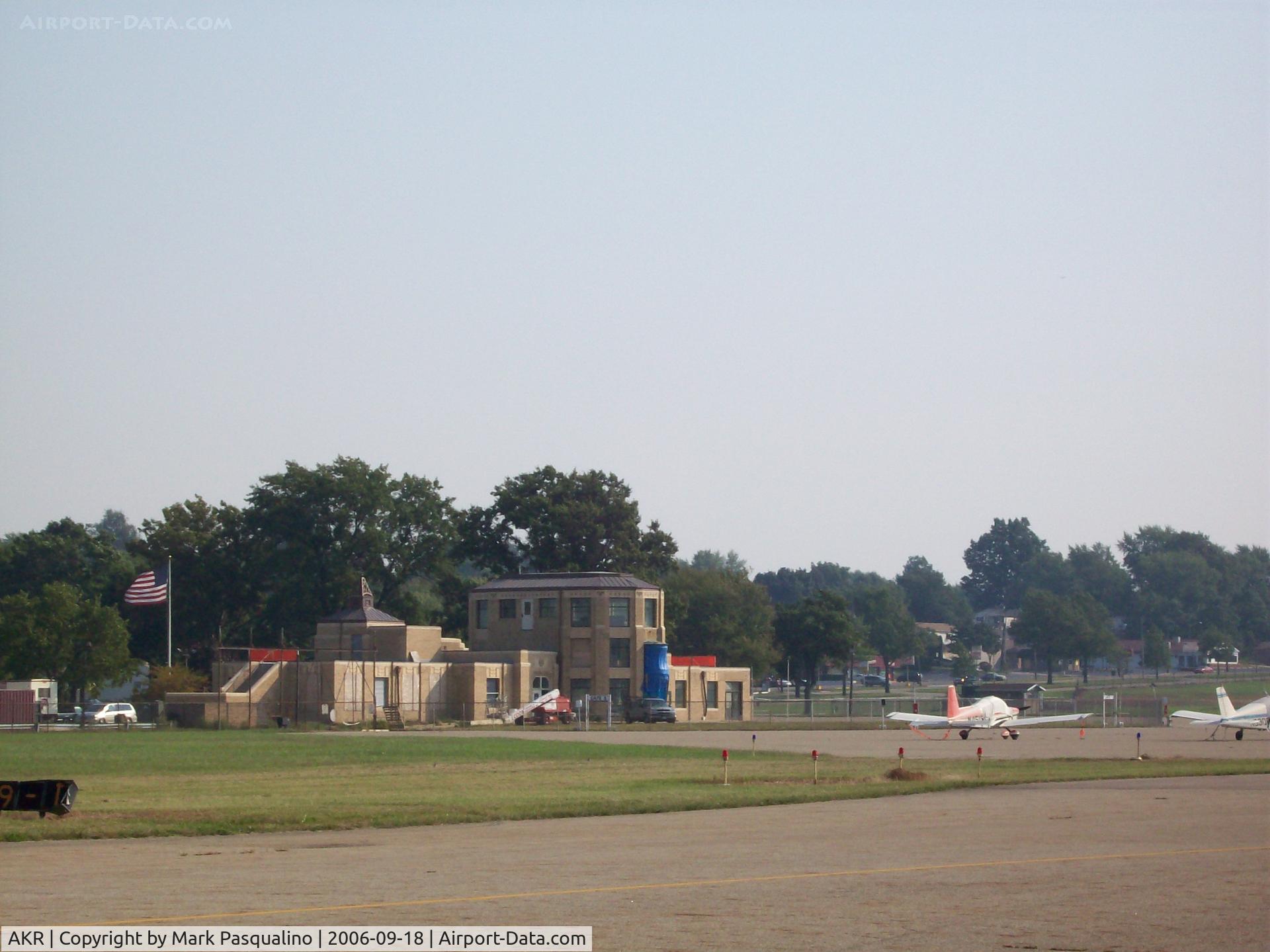 Akron Fulton International Airport (AKR) - Old Terminal and ramp