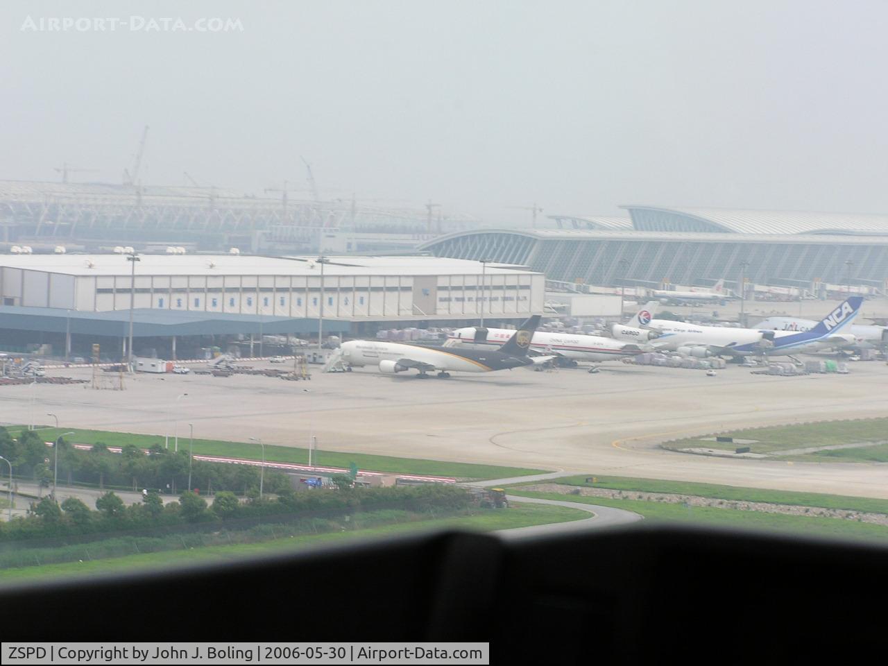 Shanghai Pudong International Airport, Shanghai China (ZSPD) - Cargo ramp at Shanghai Pu Dong Airport