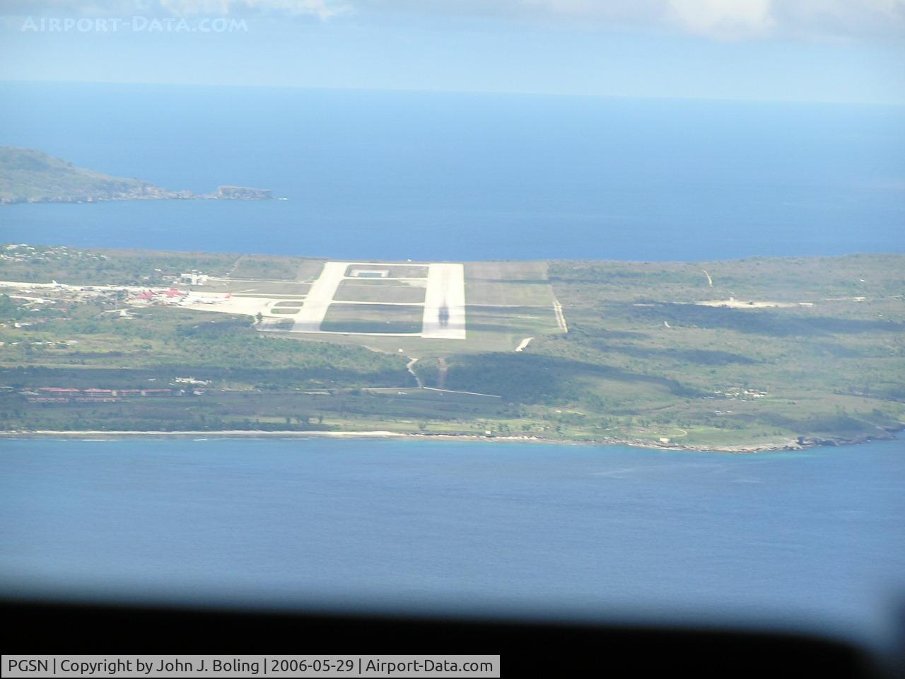 Saipan International Airport (Francisco C. Ada), Saipan Island Northern Mariana Islands (PGSN) - Runway 07 at Saipan Intl Airport