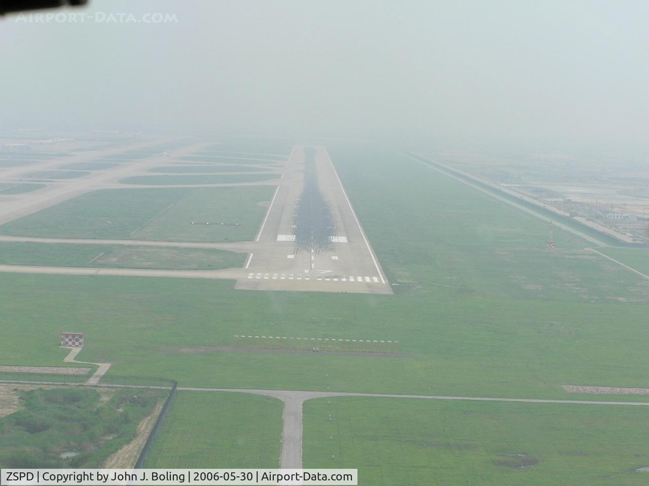 Shanghai Pudong International Airport, Shanghai China (ZSPD) - Runway 17 at Shanghai Pu Dong Airport