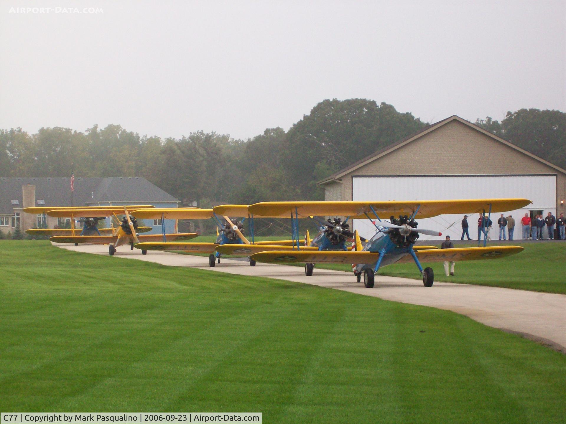 Poplar Grove Airport (C77) - Local Stearman group