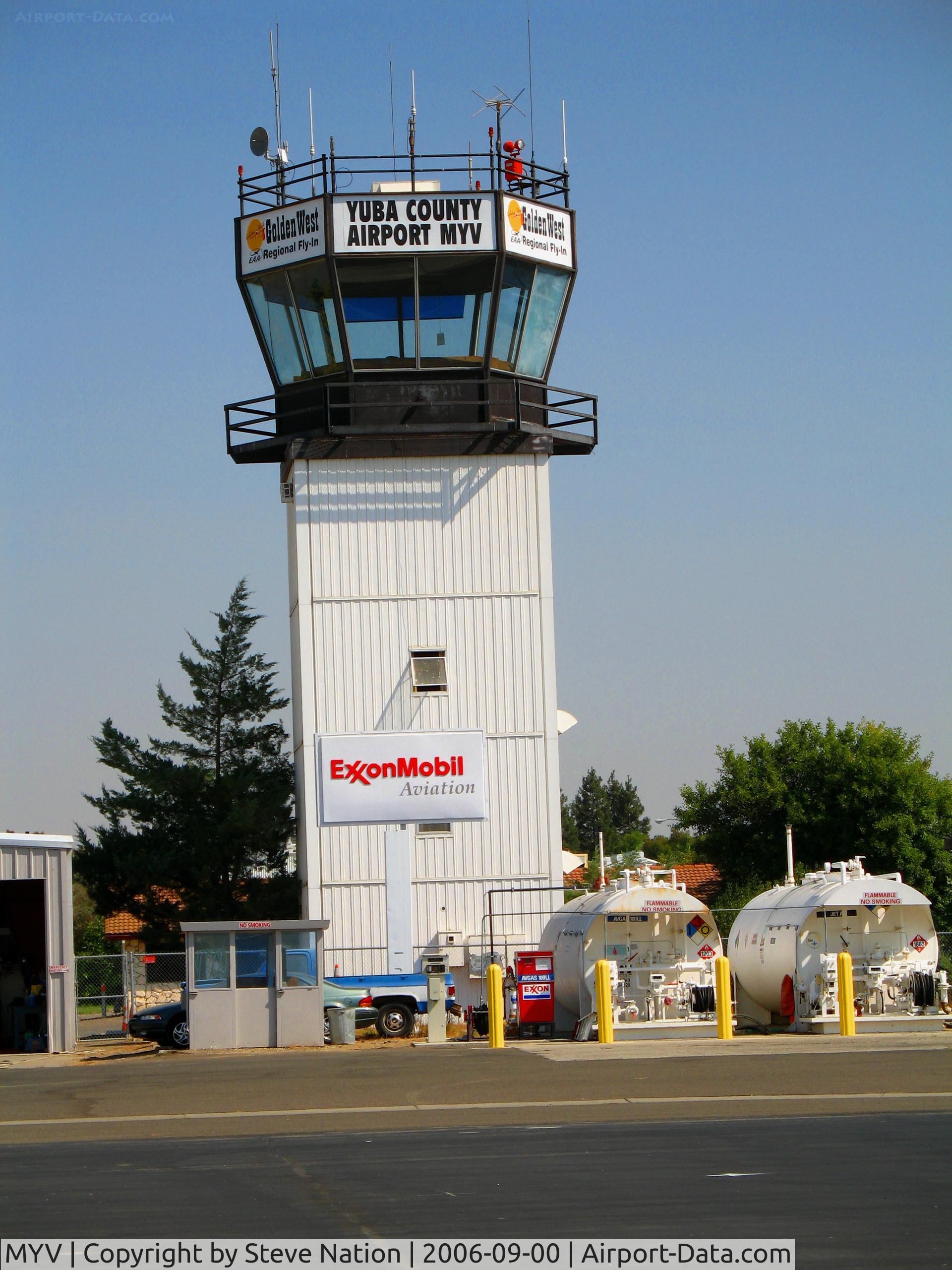 Yuba County Airport (MYV) - Control tower (not active) at Yuba County Airport - Marysville (photographer friendly), CA