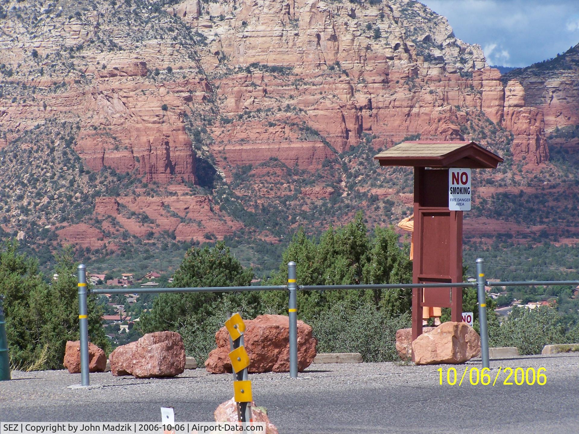 Sedona Airport (SEZ) - Sedona Airport ,Over looking City