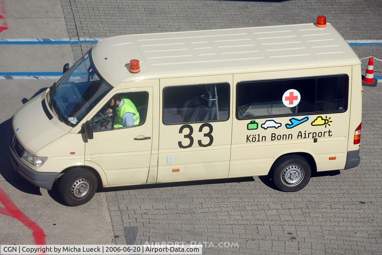 Cologne Bonn Airport, Cologne/Bonn Germany (CGN) - Special vehicle for disabled people transfer to/from the aircraft