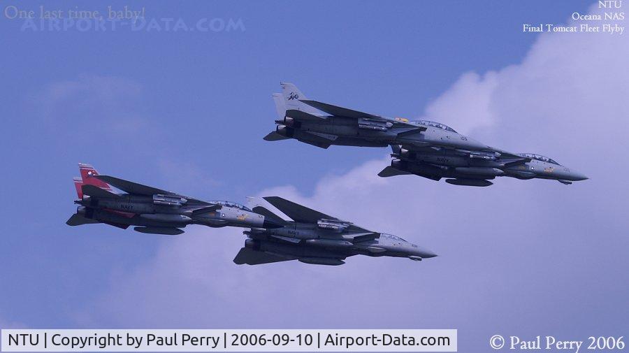 Oceana Nas /apollo Soucek Field/ Airport (NTU) - The last section of operational F-14s in the Navy.