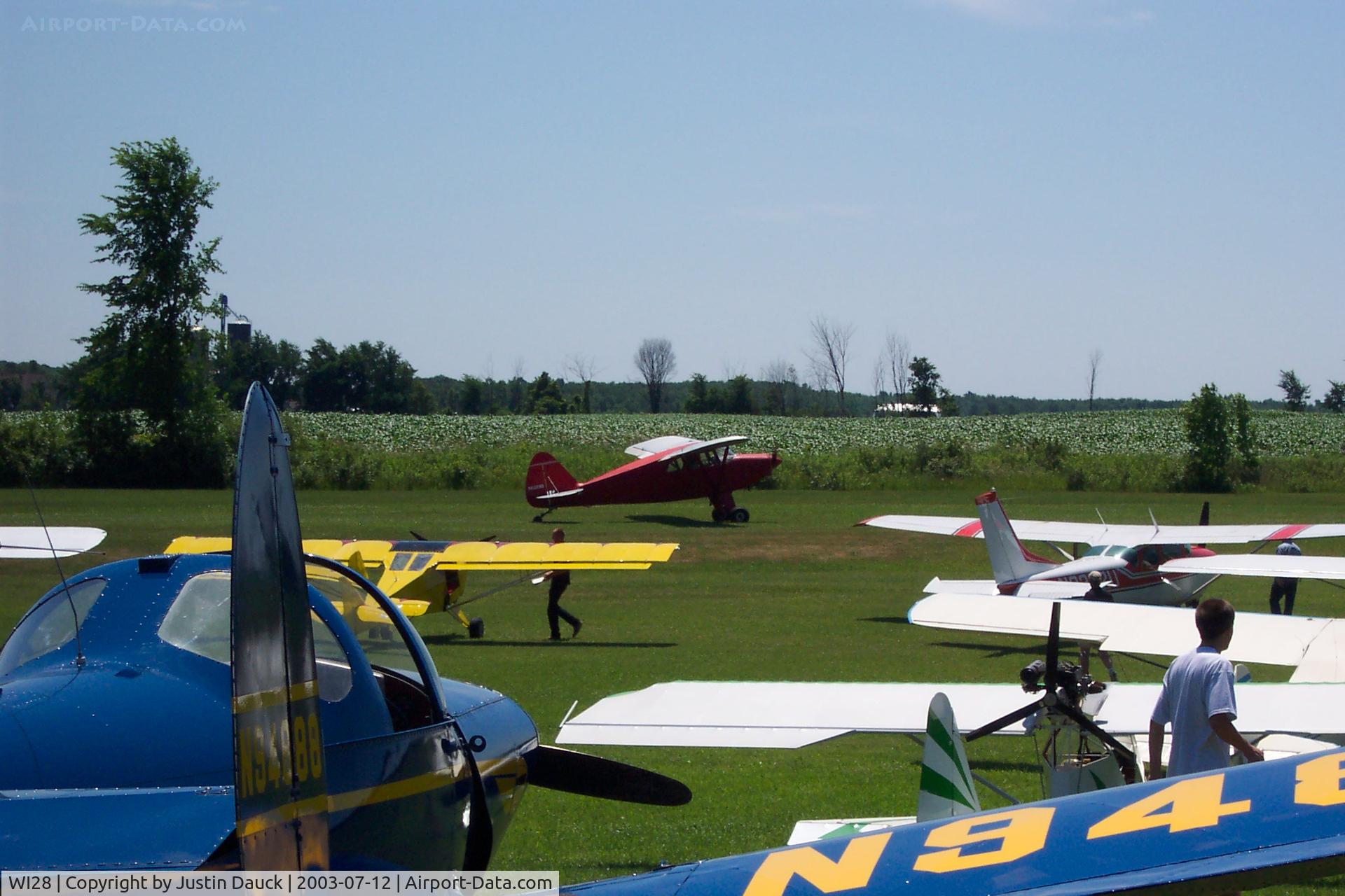 Walter's Agri-center Airport (WI28) - Aircraft on the Ground at Rio Creek Airport during the 2003 Fly-In