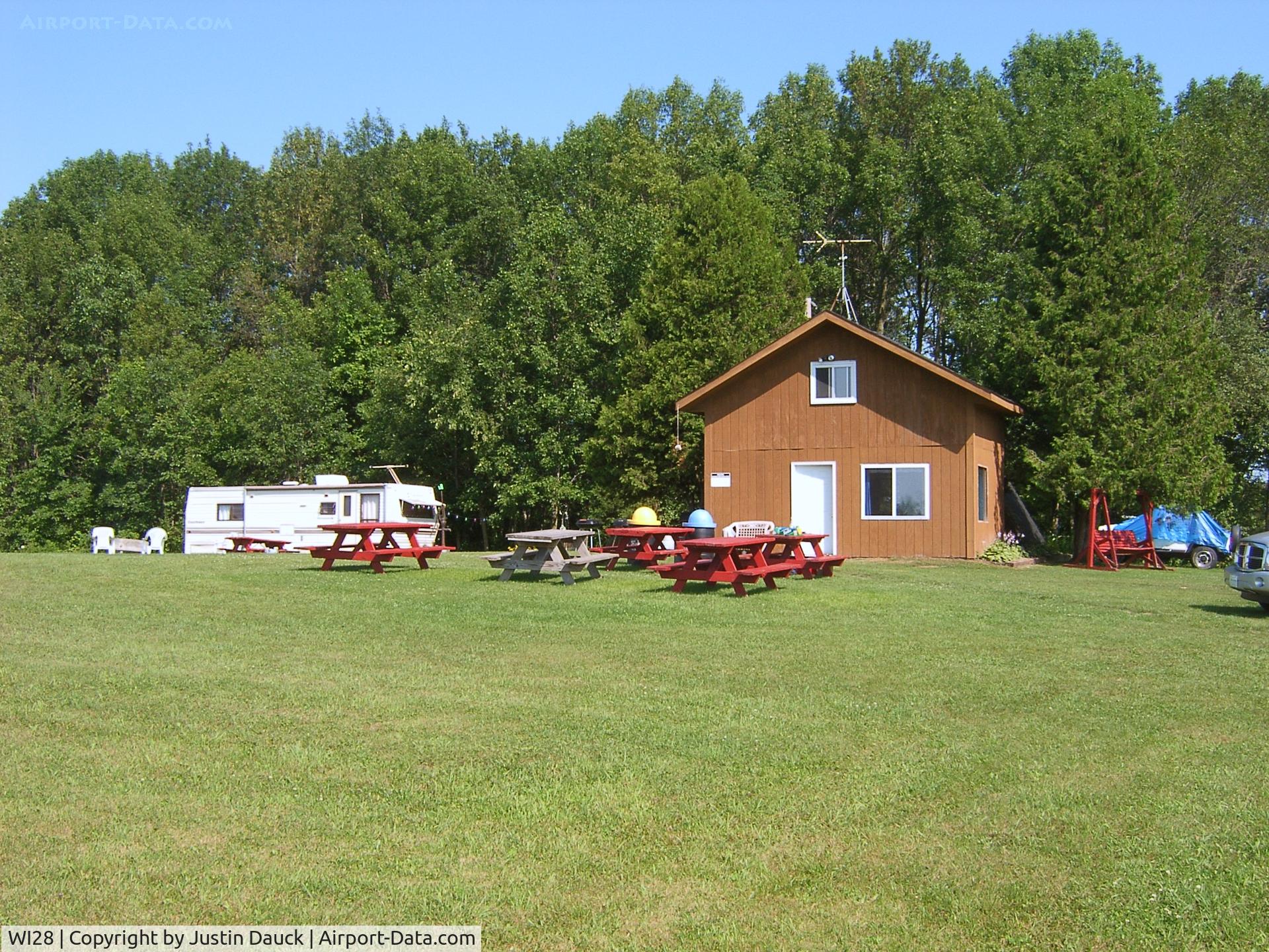 Walter's Agri-center Airport (WI28) - A view of the clubhouse at Rio Creek Airport