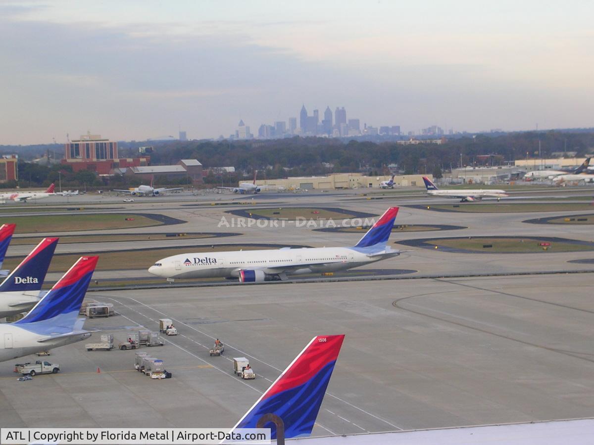 Hartsfield - Jackson Atlanta International Airport (ATL) - Downtown Atlanta in background