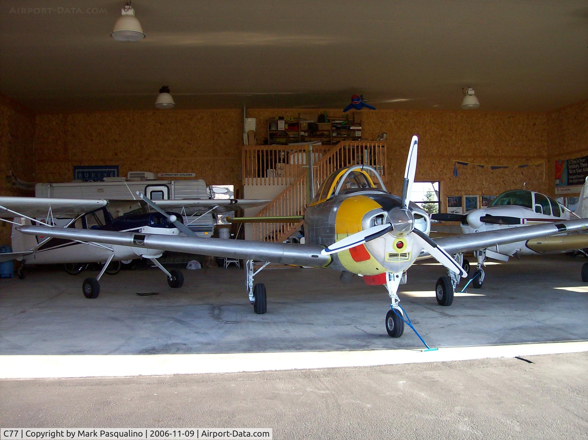 Poplar Grove Airport (C77) - Hangar built for three