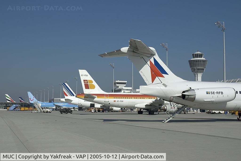 Munich International Airport (Franz Josef Strauß International Airport), Munich Germany (MUC) - SE-RFB MD80 Nordic Airlink