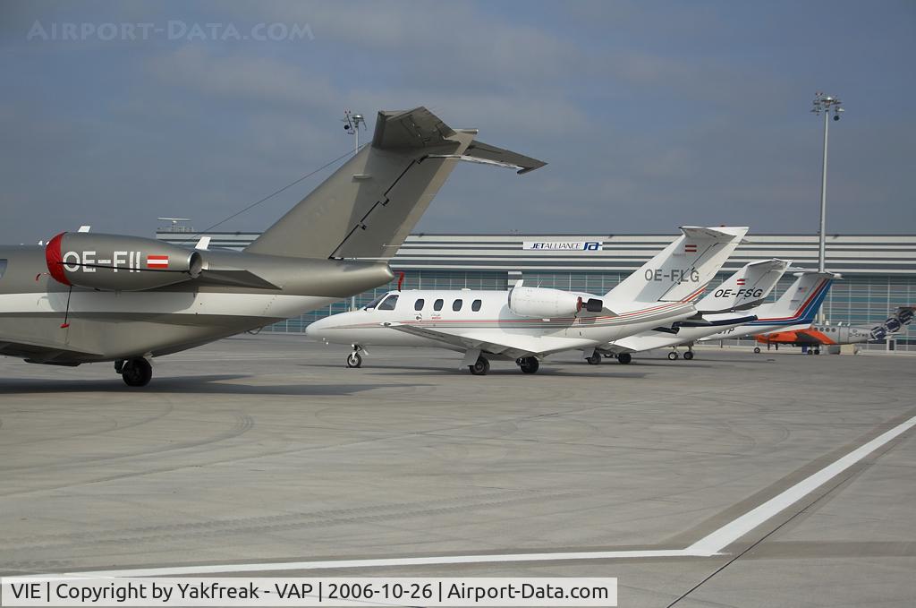 Vienna International Airport, Vienna Austria (VIE) - General Aviation West Ramp with some Citations