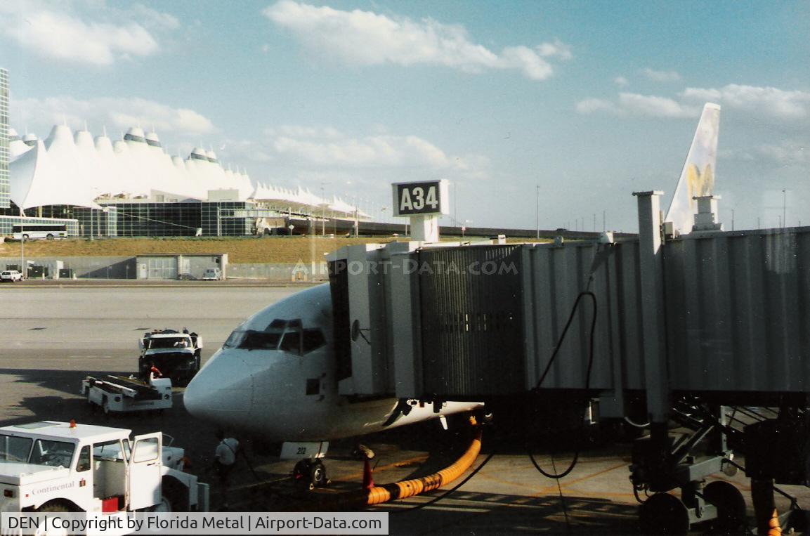 Denver International Airport (DEN) - Frontier at the gate 1996