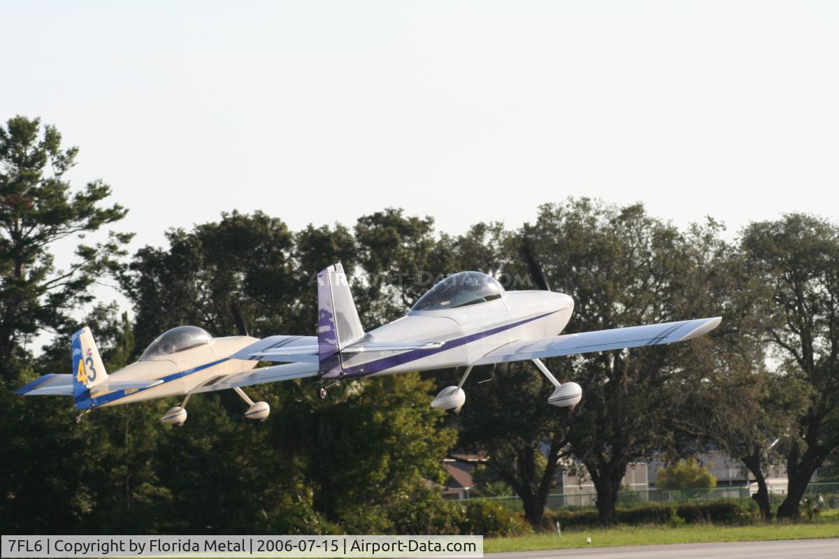 Spruce Creek Airport (7FL6) - Planes take off in formation at Spruce Creek