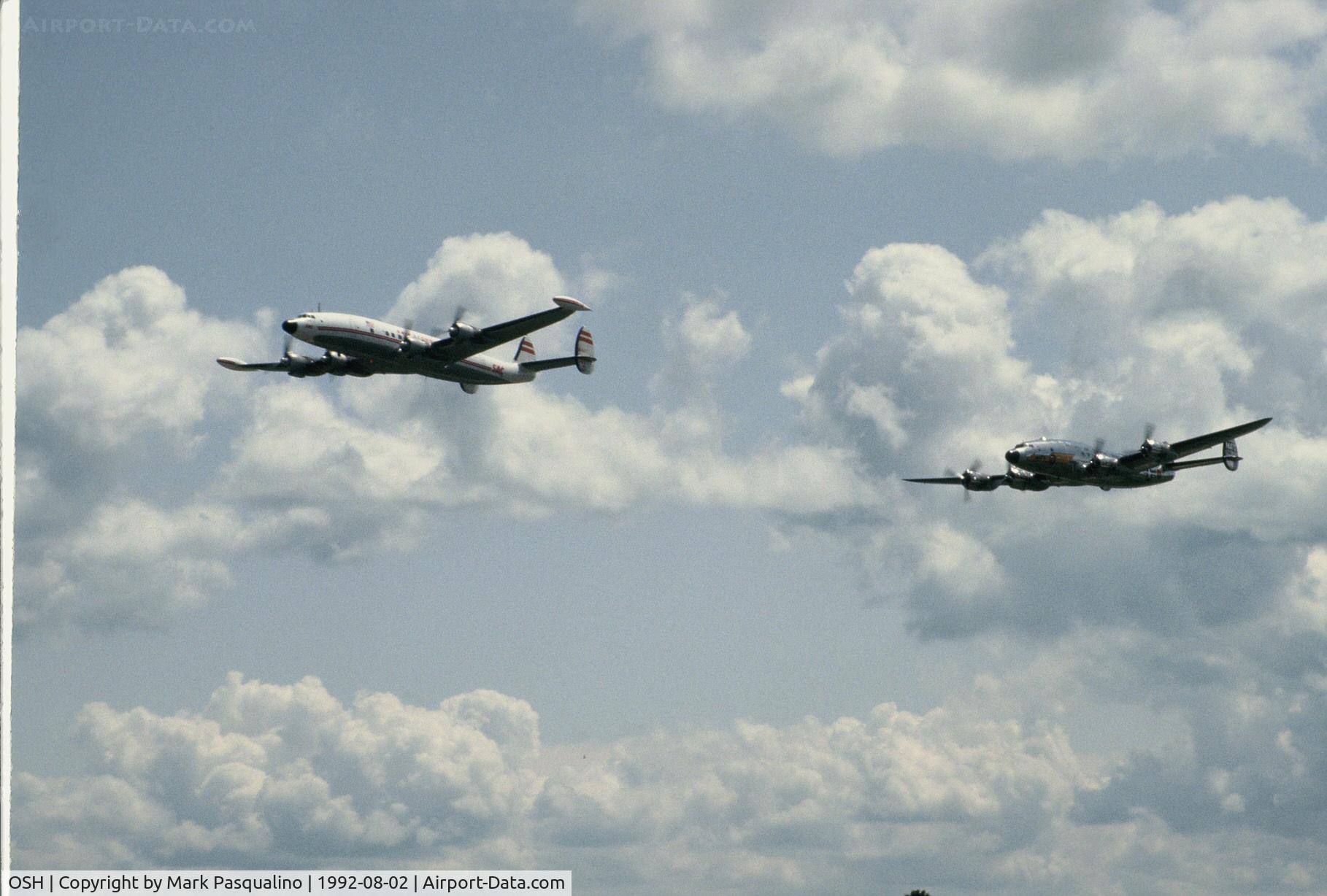 Wittman Regional Airport (OSH) - Locheed Constellations in formation