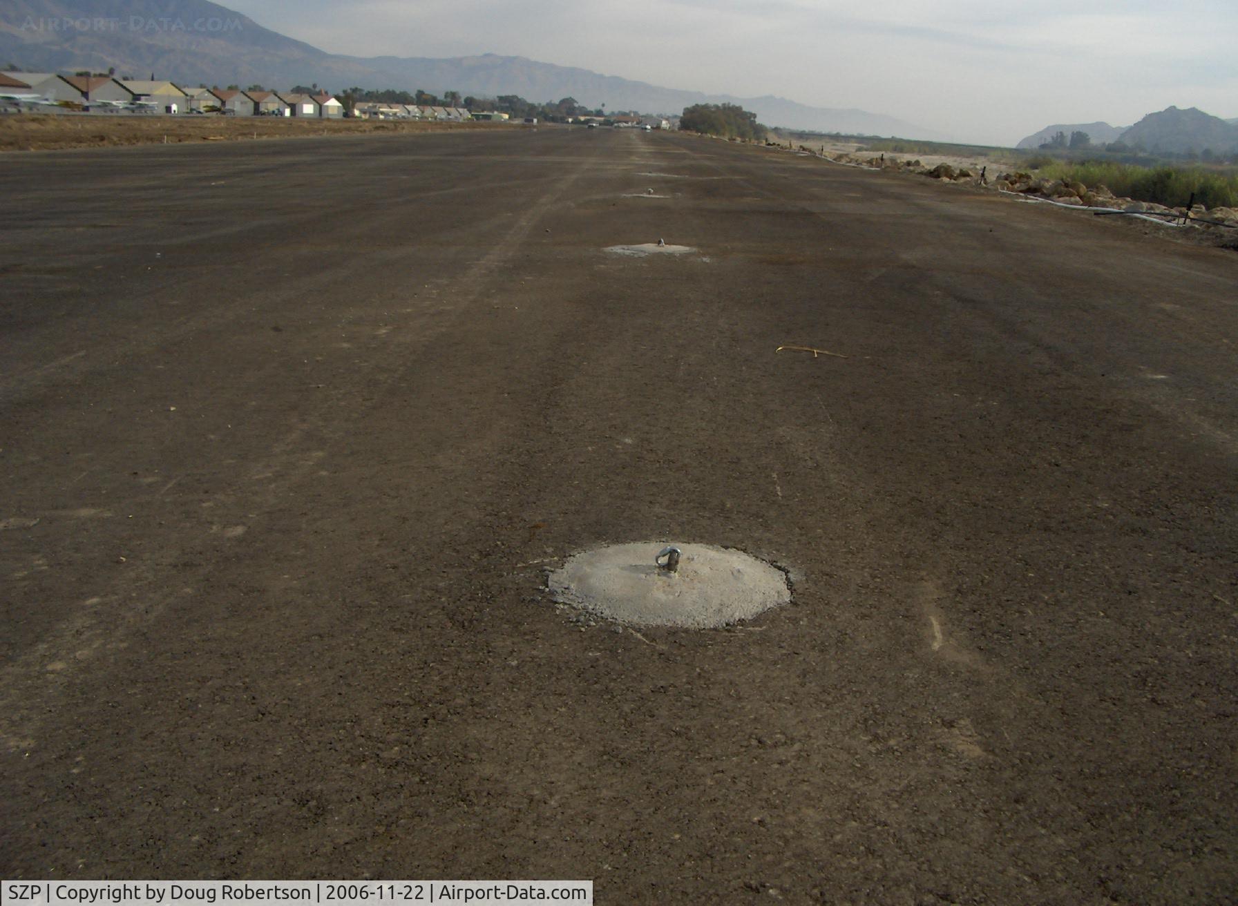 Santa Paula Airport (SZP) - New transient parking tiedown pads anchored in concrete